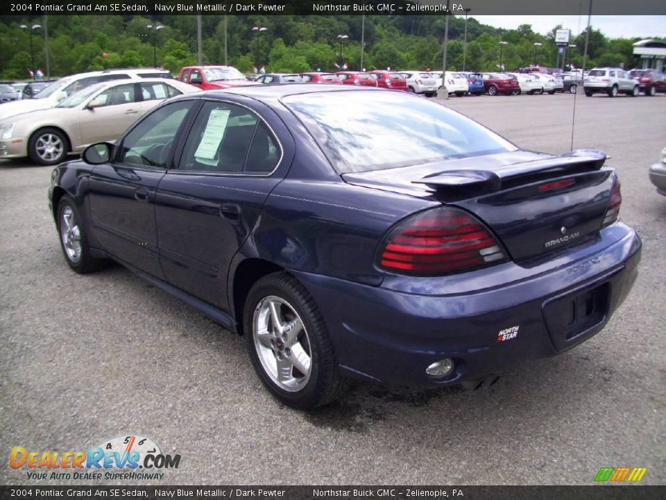 2004 Pontiac Grand Am SE Sedan Navy Blue Metallic / Dark Pewter Photo #3