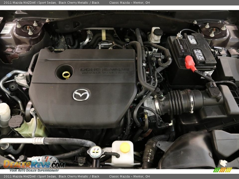 2011 Mazda MAZDA6 i Sport Sedan Black Cherry Metallic / Black Photo #16