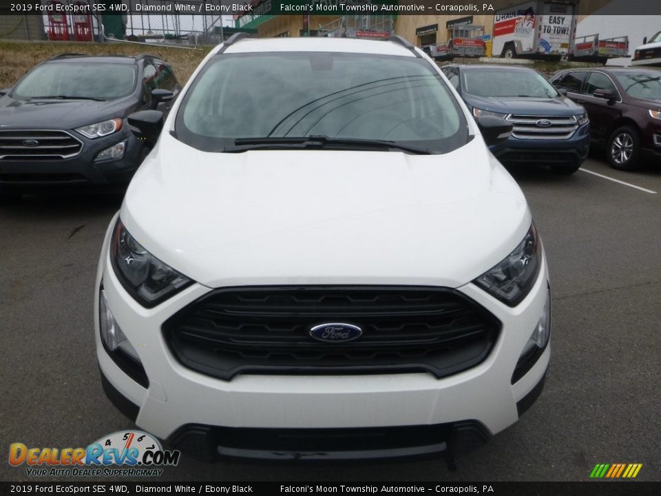 2019 Ford EcoSport SES 4WD Diamond White / Ebony Black Photo #4