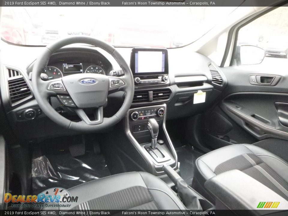 2019 Ford EcoSport SES 4WD Diamond White / Ebony Black Photo #9
