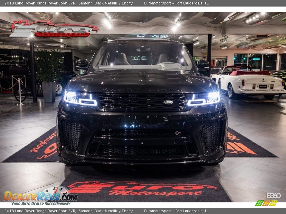 2018 Land Rover Range Rover Sport SVR Santorini Black Metallic / Ebony Photo #2
