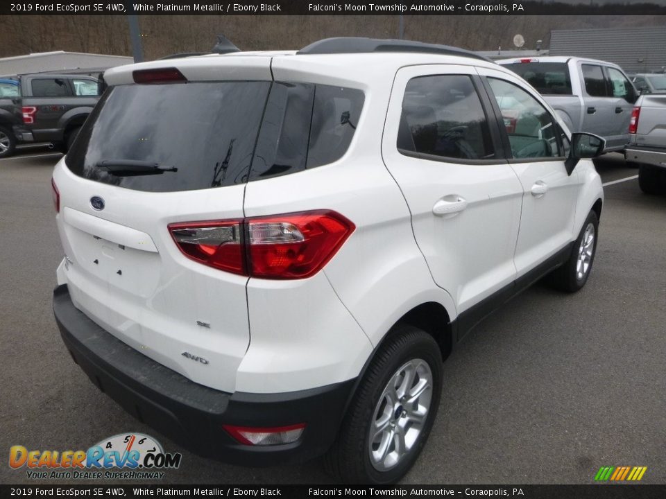 2019 Ford EcoSport SE 4WD White Platinum Metallic / Ebony Black Photo #2