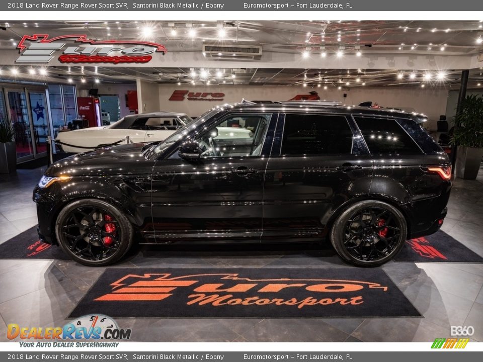 2018 Land Rover Range Rover Sport SVR Santorini Black Metallic / Ebony Photo #8