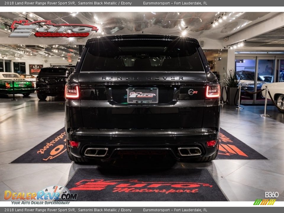 2018 Land Rover Range Rover Sport SVR Santorini Black Metallic / Ebony Photo #10
