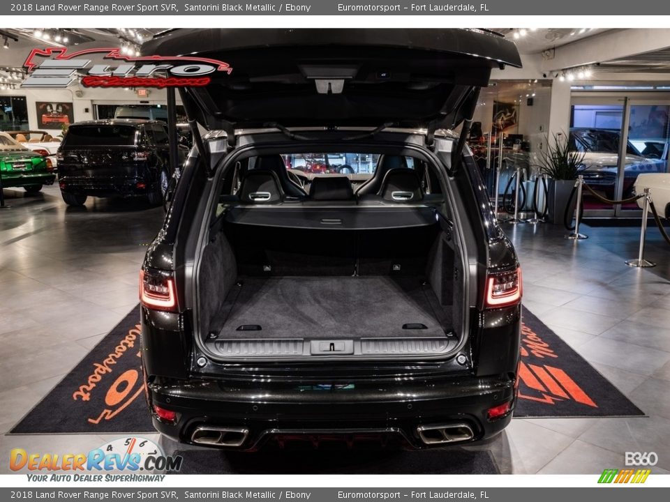 2018 Land Rover Range Rover Sport SVR Santorini Black Metallic / Ebony Photo #22