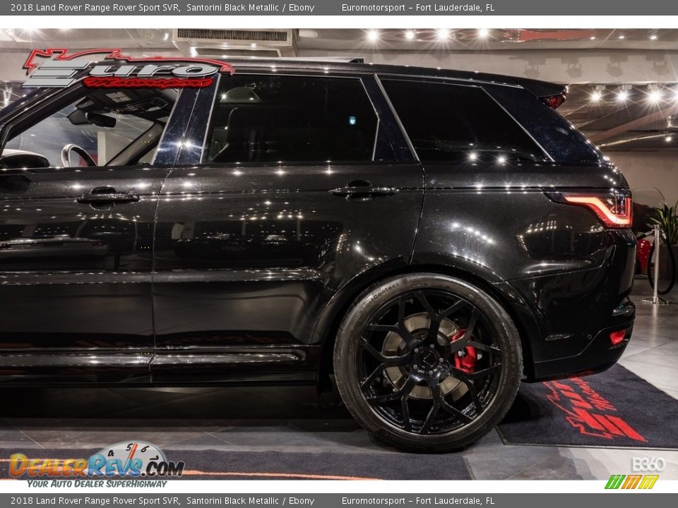 2018 Land Rover Range Rover Sport SVR Santorini Black Metallic / Ebony Photo #30
