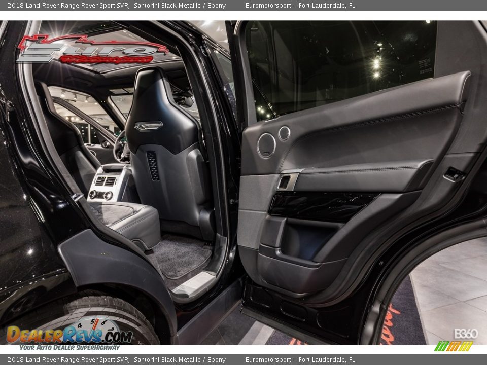 2018 Land Rover Range Rover Sport SVR Santorini Black Metallic / Ebony Photo #36