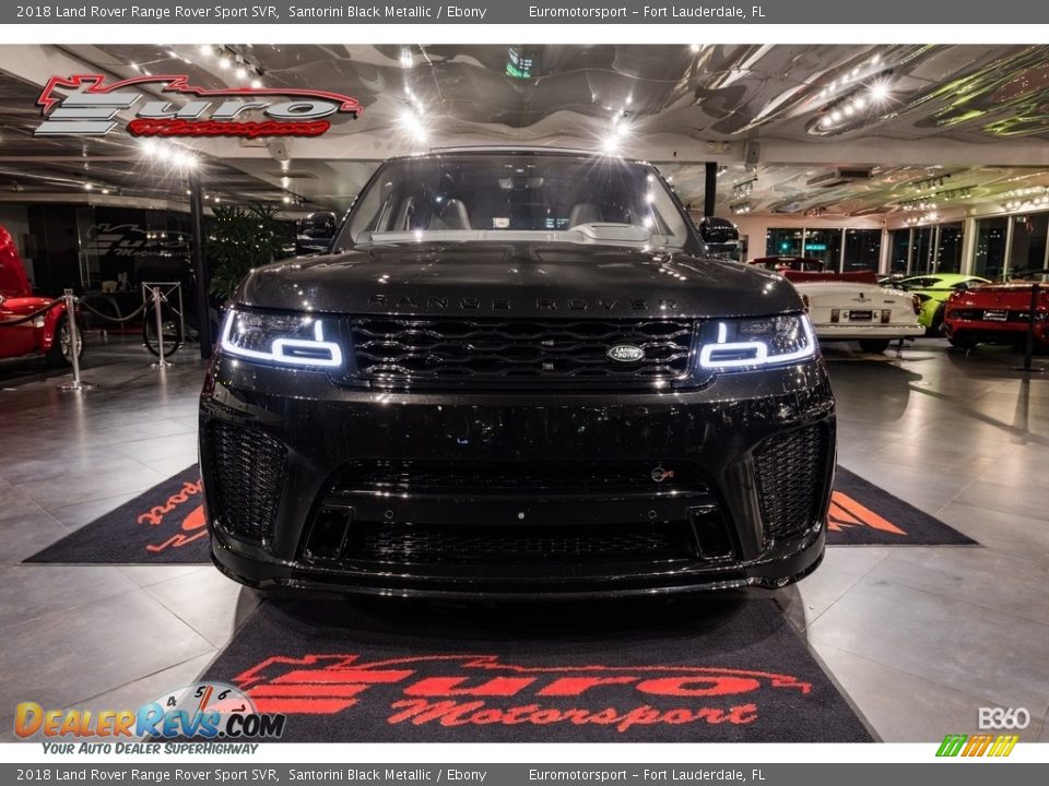 2018 Land Rover Range Rover Sport SVR Santorini Black Metallic / Ebony Photo #38