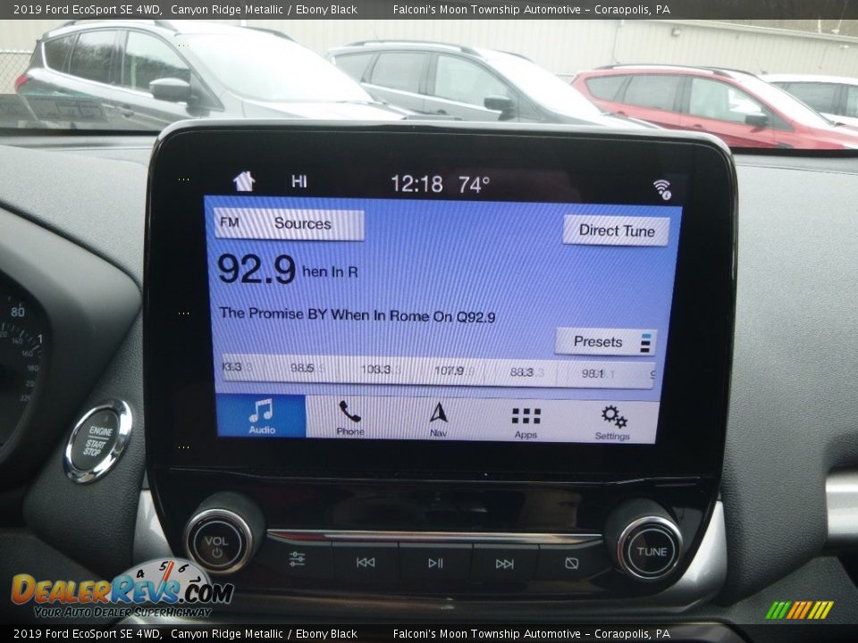 2019 Ford EcoSport SE 4WD Canyon Ridge Metallic / Ebony Black Photo #14
