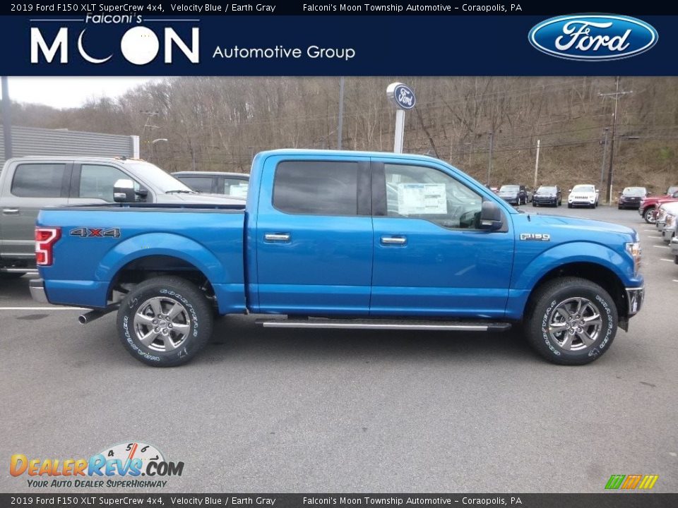 2019 Ford F150 XLT SuperCrew 4x4 Velocity Blue / Earth Gray Photo #1