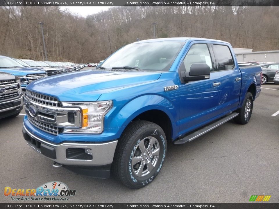 2019 Ford F150 XLT SuperCrew 4x4 Velocity Blue / Earth Gray Photo #5