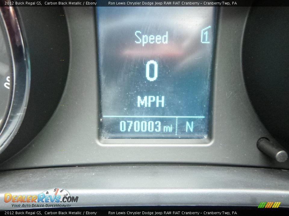 2012 Buick Regal GS Carbon Black Metallic / Ebony Photo #18