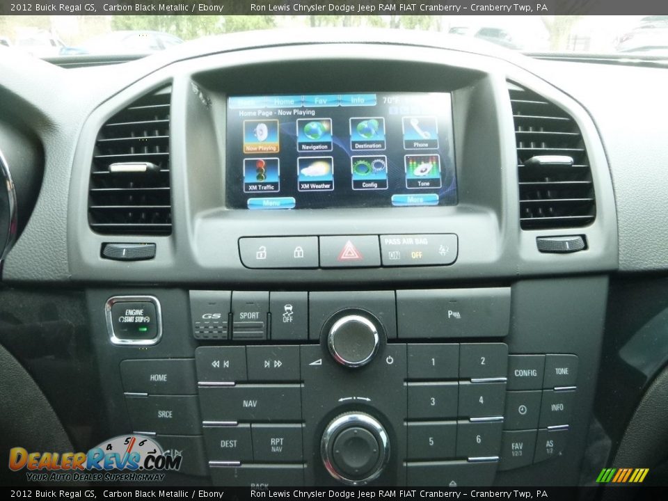 2012 Buick Regal GS Carbon Black Metallic / Ebony Photo #19