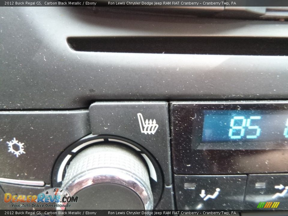 2012 Buick Regal GS Carbon Black Metallic / Ebony Photo #20