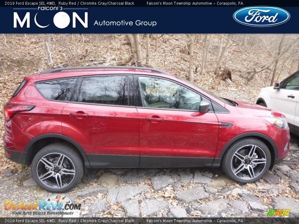 2019 Ford Escape SEL 4WD Ruby Red / Chromite Gray/Charcoal Black Photo #1