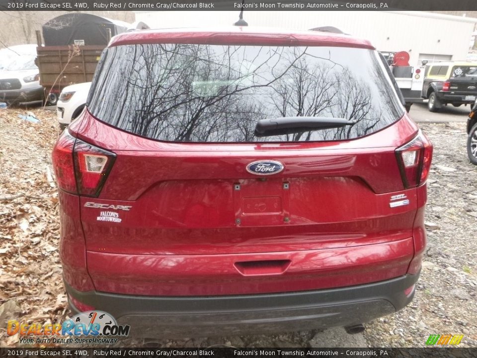 2019 Ford Escape SEL 4WD Ruby Red / Chromite Gray/Charcoal Black Photo #6