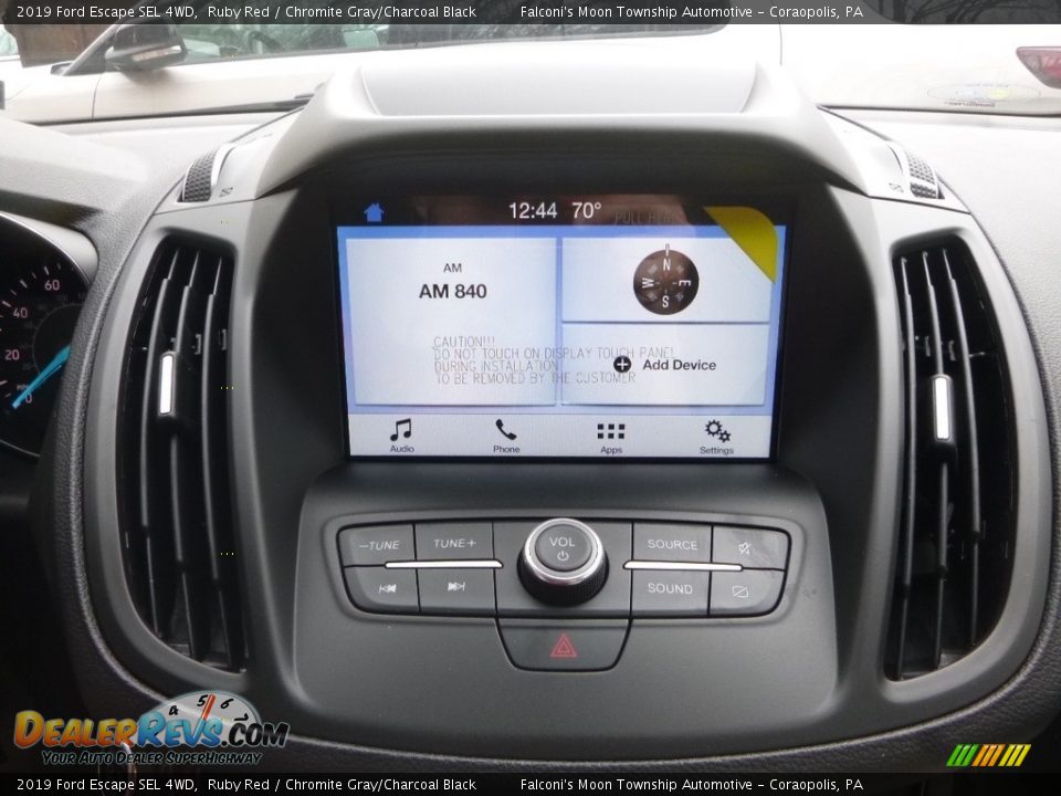 2019 Ford Escape SEL 4WD Ruby Red / Chromite Gray/Charcoal Black Photo #13