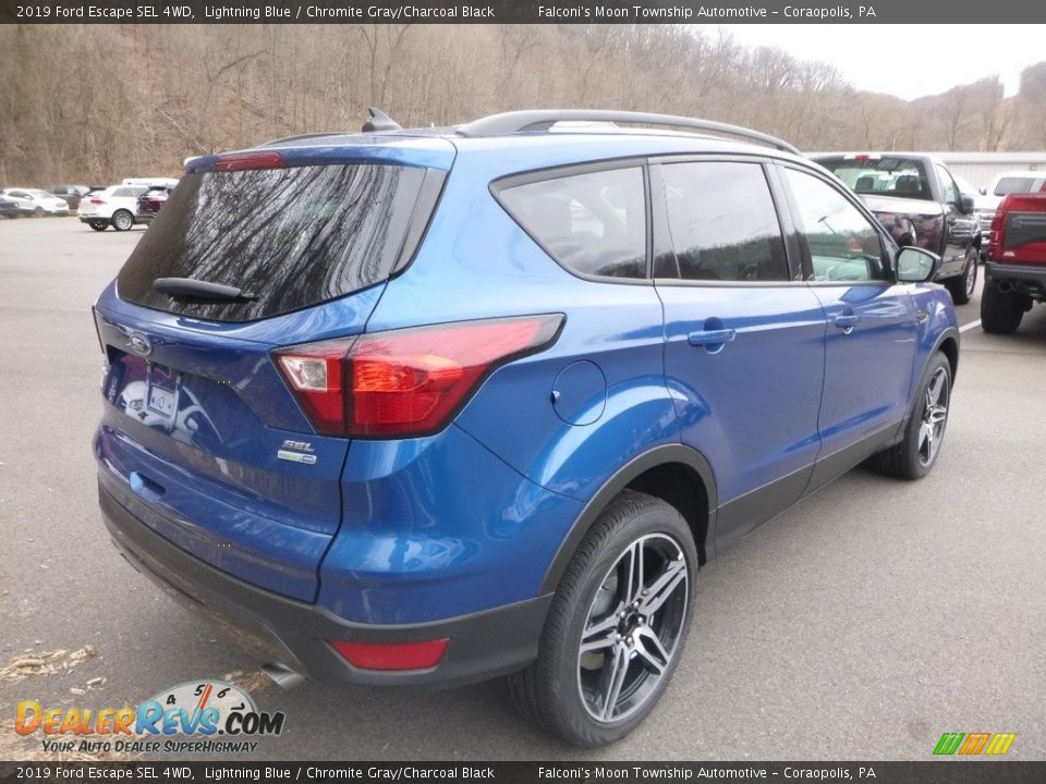 2019 Ford Escape SEL 4WD Lightning Blue / Chromite Gray/Charcoal Black Photo #2