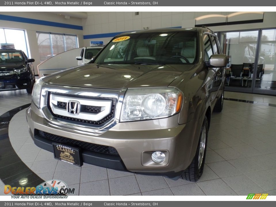 2011 Honda Pilot EX-L 4WD Mocha Metallic / Beige Photo #1