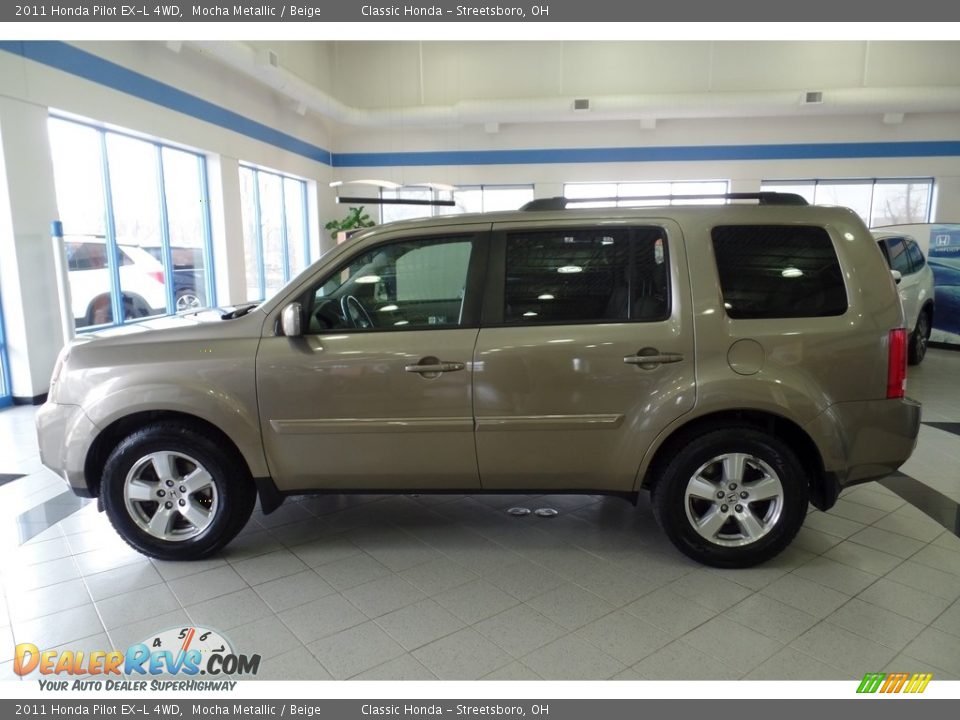 2011 Honda Pilot EX-L 4WD Mocha Metallic / Beige Photo #2
