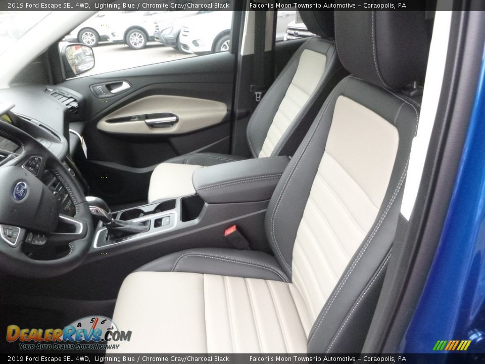2019 Ford Escape SEL 4WD Lightning Blue / Chromite Gray/Charcoal Black Photo #6