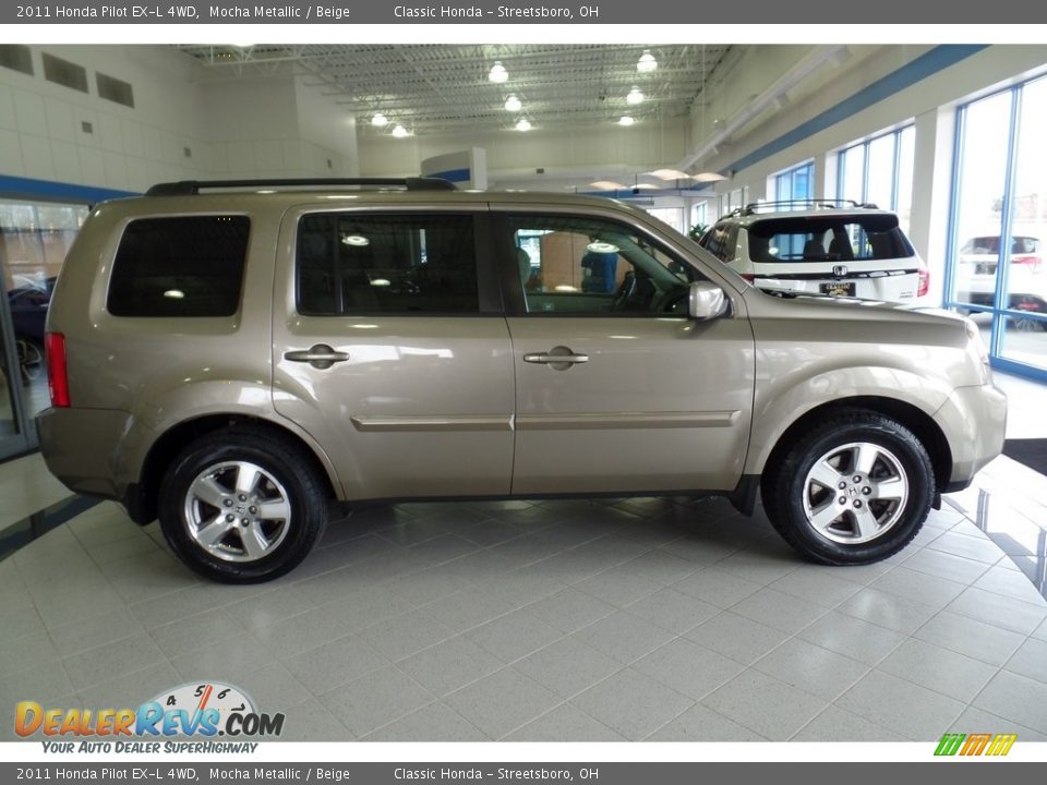 2011 Honda Pilot EX-L 4WD Mocha Metallic / Beige Photo #5
