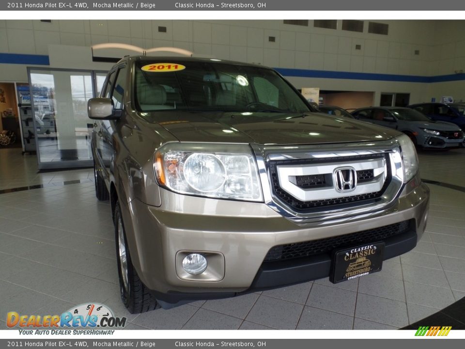 2011 Honda Pilot EX-L 4WD Mocha Metallic / Beige Photo #6