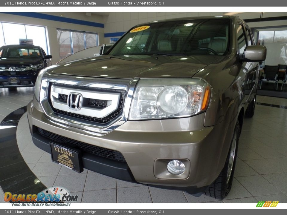 2011 Honda Pilot EX-L 4WD Mocha Metallic / Beige Photo #7