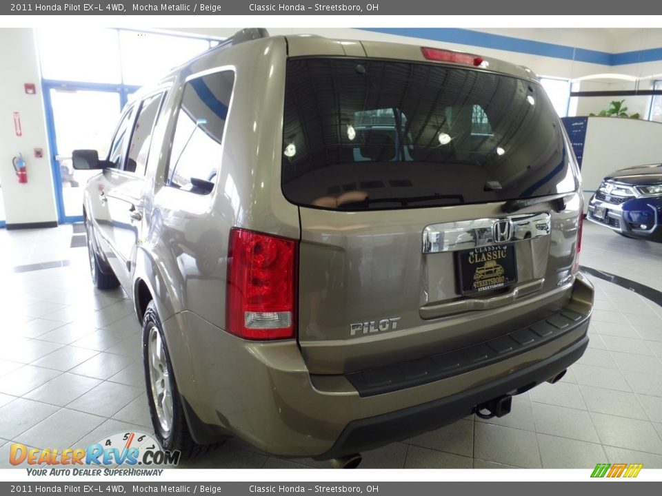 2011 Honda Pilot EX-L 4WD Mocha Metallic / Beige Photo #9