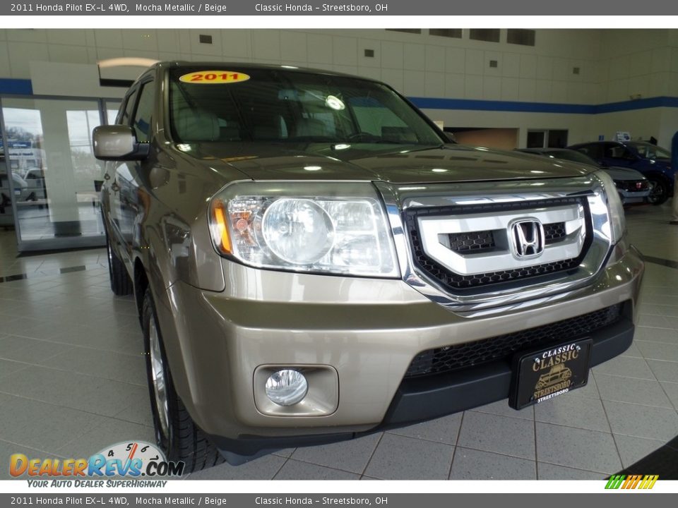 2011 Honda Pilot EX-L 4WD Mocha Metallic / Beige Photo #12
