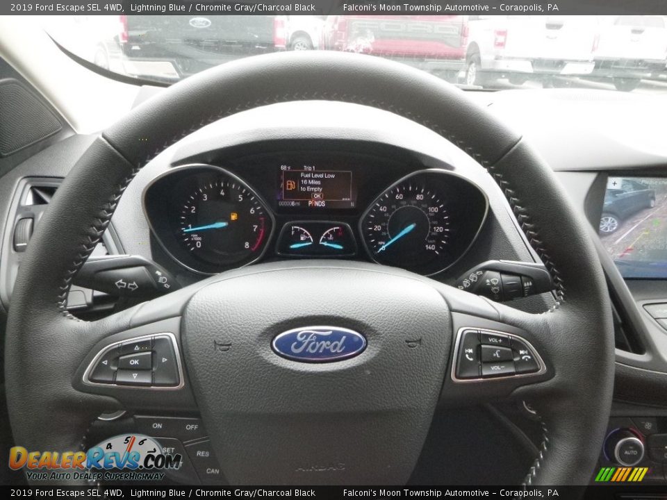 2019 Ford Escape SEL 4WD Lightning Blue / Chromite Gray/Charcoal Black Photo #15