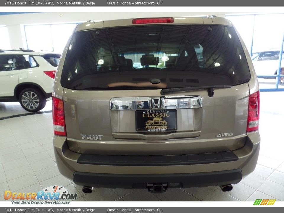 2011 Honda Pilot EX-L 4WD Mocha Metallic / Beige Photo #14