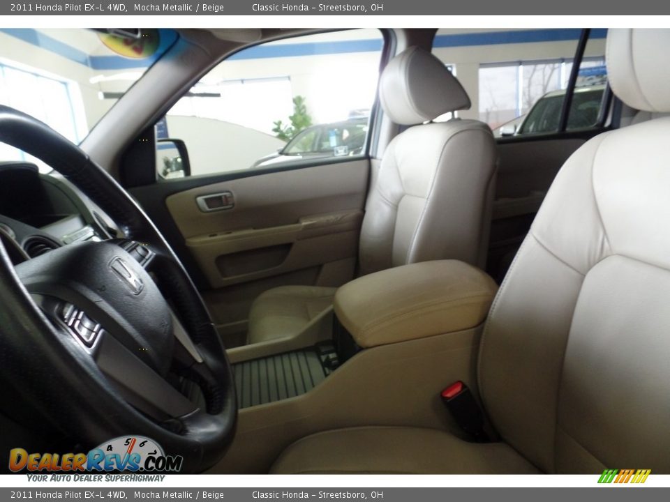 2011 Honda Pilot EX-L 4WD Mocha Metallic / Beige Photo #16