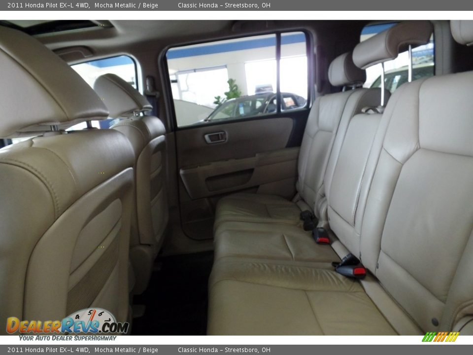 2011 Honda Pilot EX-L 4WD Mocha Metallic / Beige Photo #18
