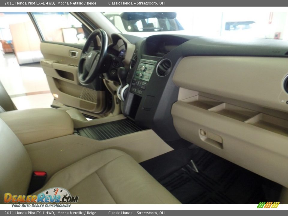 2011 Honda Pilot EX-L 4WD Mocha Metallic / Beige Photo #20