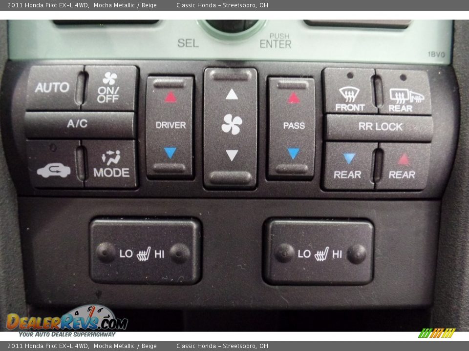 2011 Honda Pilot EX-L 4WD Mocha Metallic / Beige Photo #29