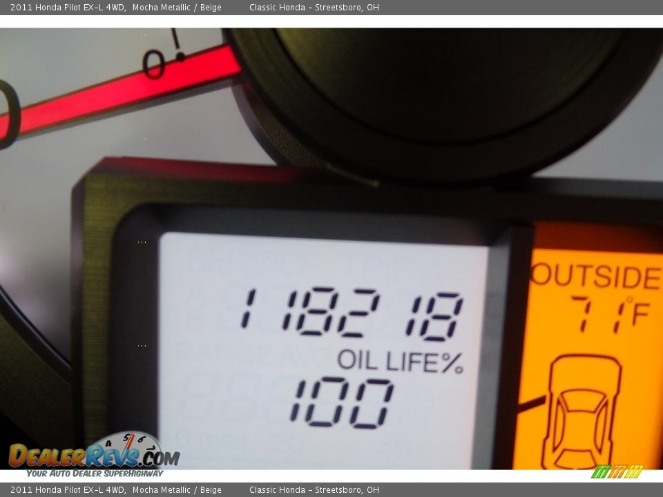 2011 Honda Pilot EX-L 4WD Mocha Metallic / Beige Photo #31