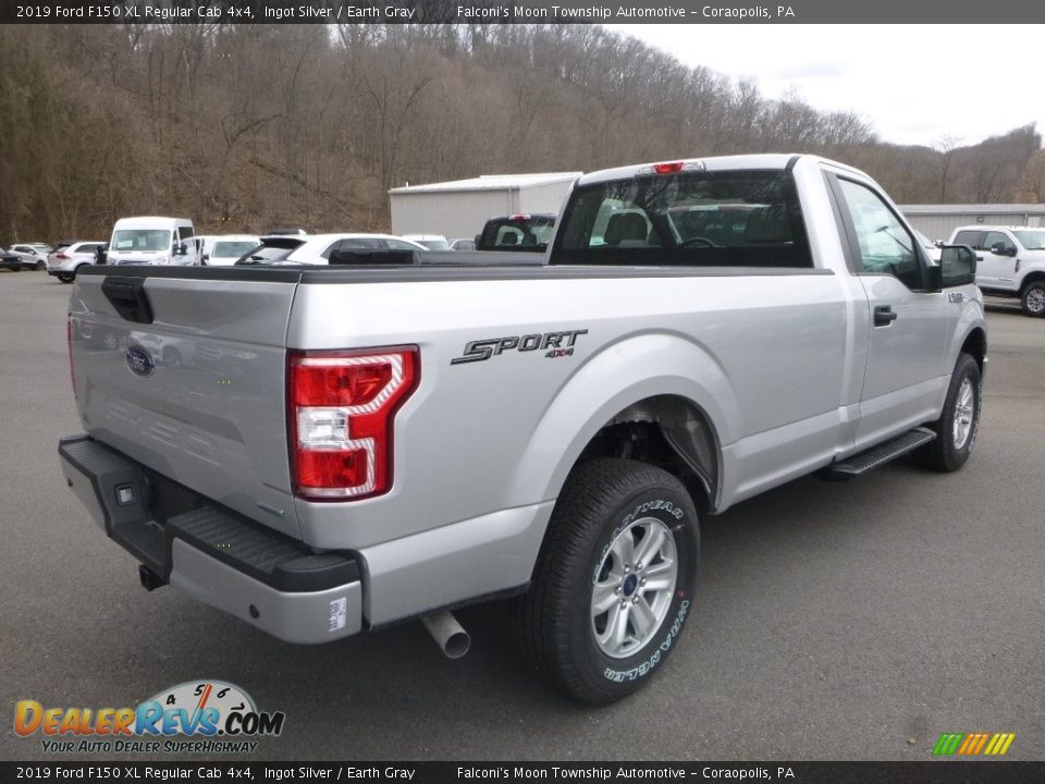 2019 Ford F150 XL Regular Cab 4x4 Ingot Silver / Earth Gray Photo #2