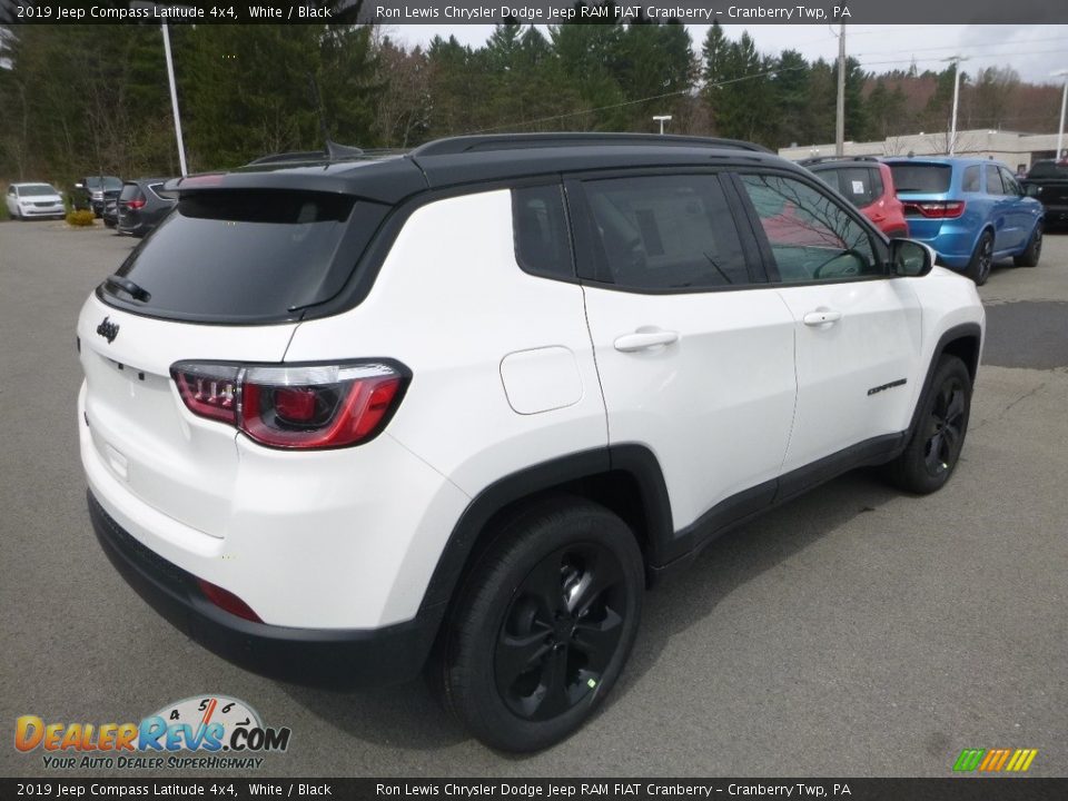 2019 Jeep Compass Latitude 4x4 White / Black Photo #5