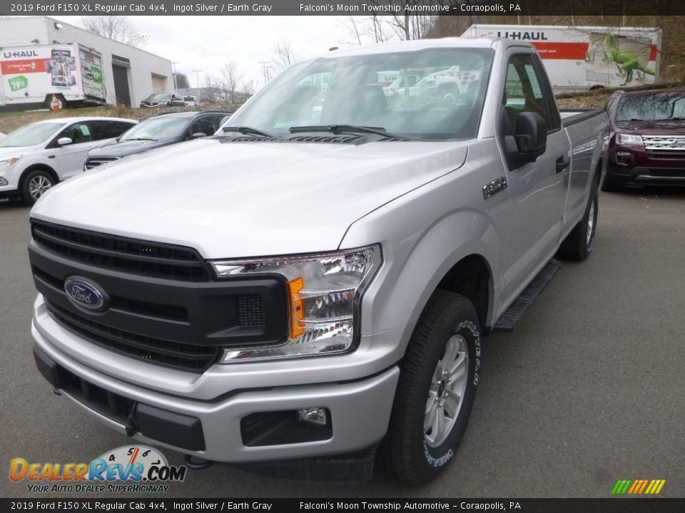 2019 Ford F150 XL Regular Cab 4x4 Ingot Silver / Earth Gray Photo #5