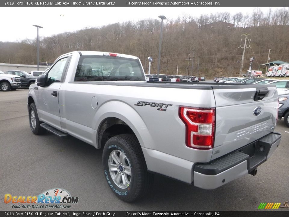 2019 Ford F150 XL Regular Cab 4x4 Ingot Silver / Earth Gray Photo #7