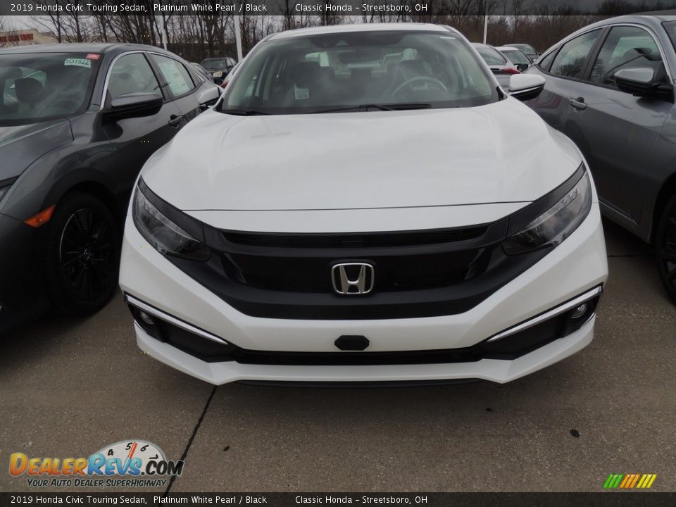 2019 Honda Civic Touring Sedan Platinum White Pearl / Black Photo #2
