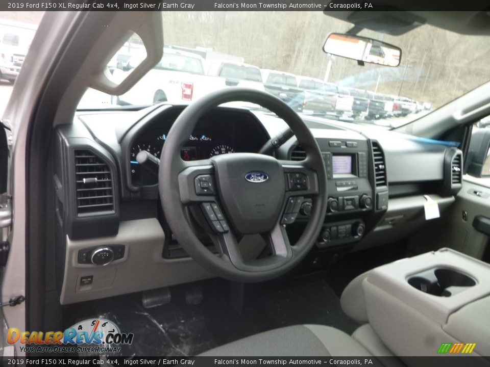 2019 Ford F150 XL Regular Cab 4x4 Ingot Silver / Earth Gray Photo #11