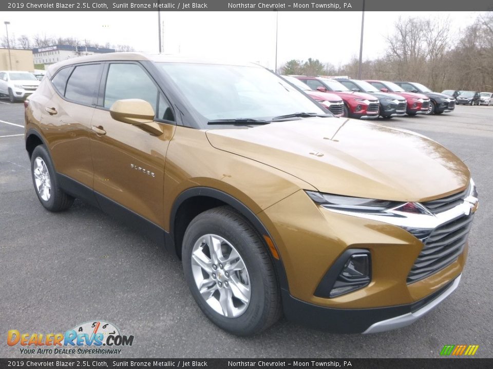 2019 Chevrolet Blazer 2.5L Cloth Sunlit Bronze Metallic / Jet Black Photo #8