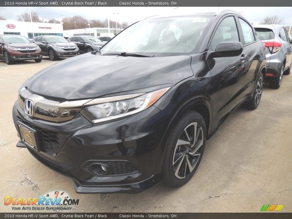 2019 Honda HR-V Sport AWD Crystal Black Pearl / Black Photo #1
