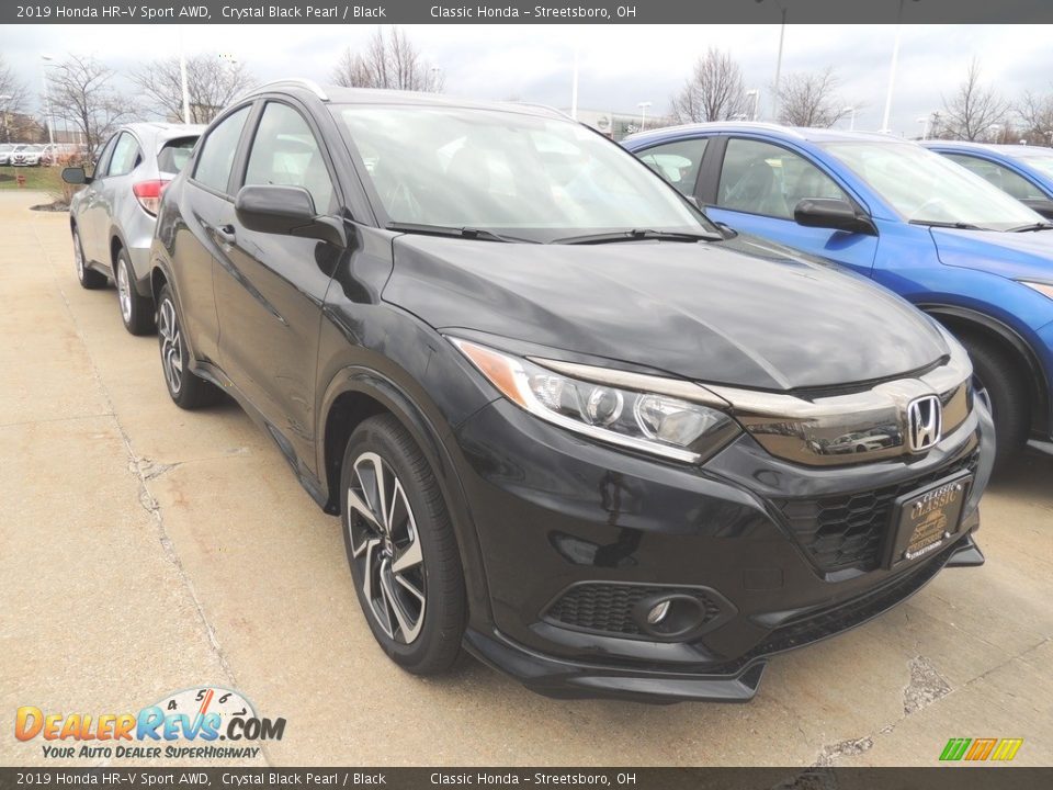 2019 Honda HR-V Sport AWD Crystal Black Pearl / Black Photo #2