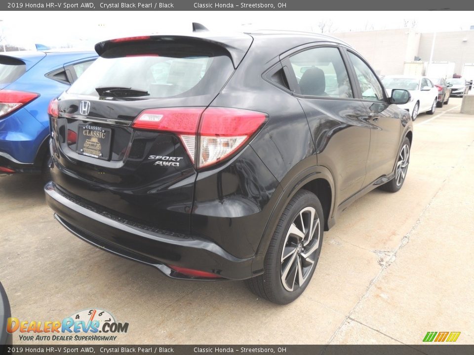 2019 Honda HR-V Sport AWD Crystal Black Pearl / Black Photo #4