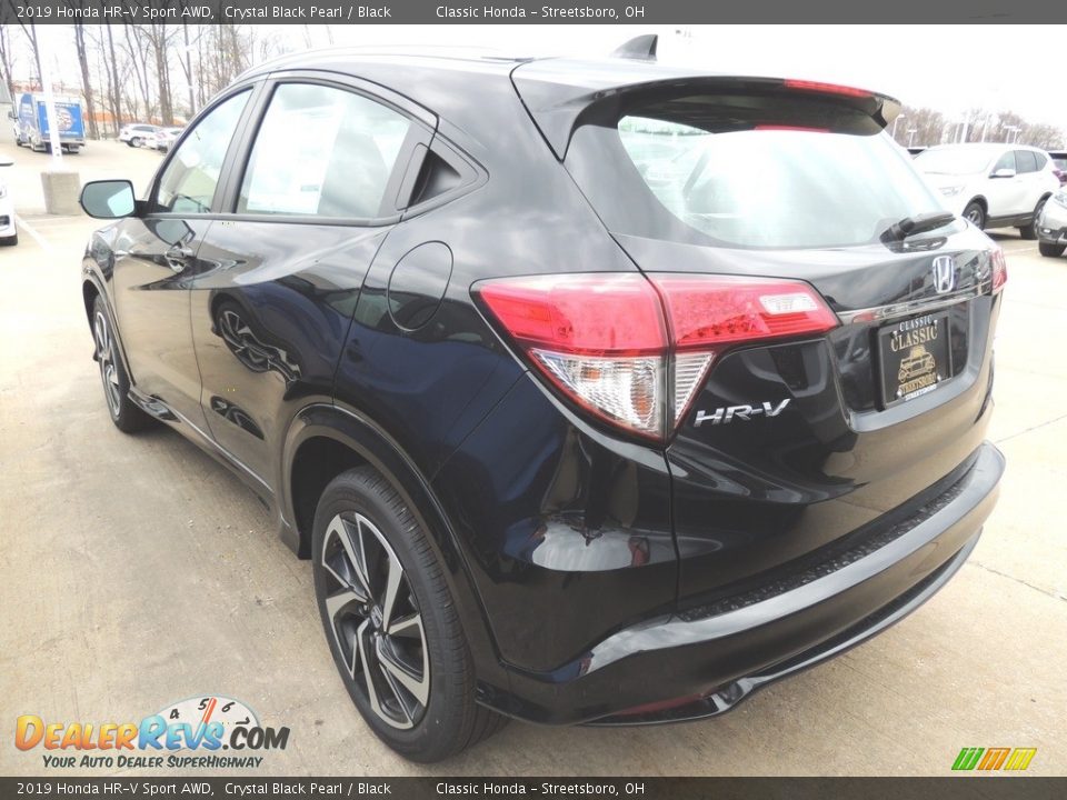 2019 Honda HR-V Sport AWD Crystal Black Pearl / Black Photo #5