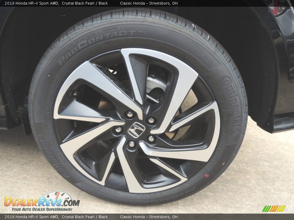 2019 Honda HR-V Sport AWD Crystal Black Pearl / Black Photo #6