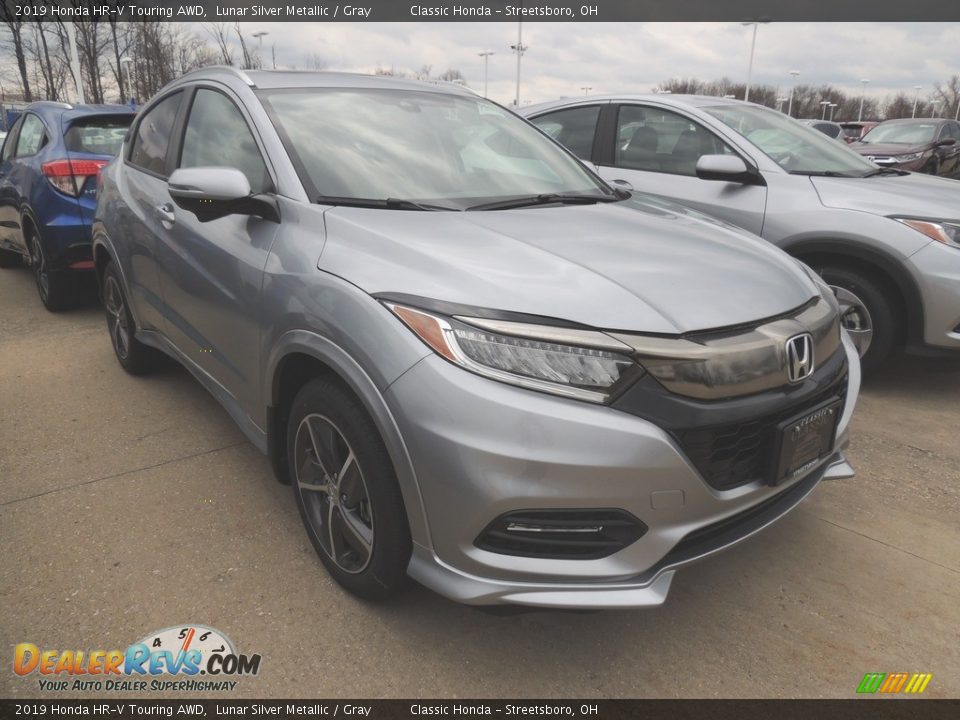 2019 Honda HR-V Touring AWD Lunar Silver Metallic / Gray Photo #3